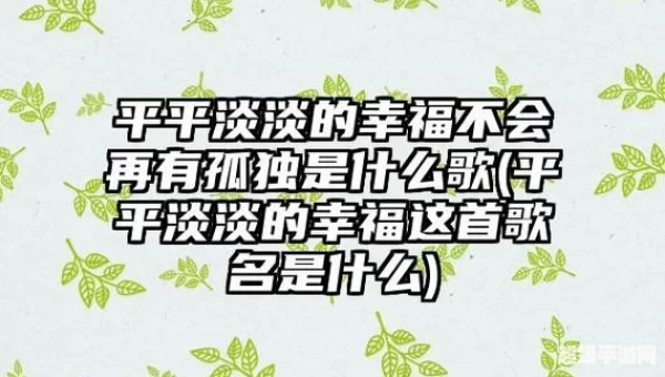 简单的幸福不会再有孤独是什么歌